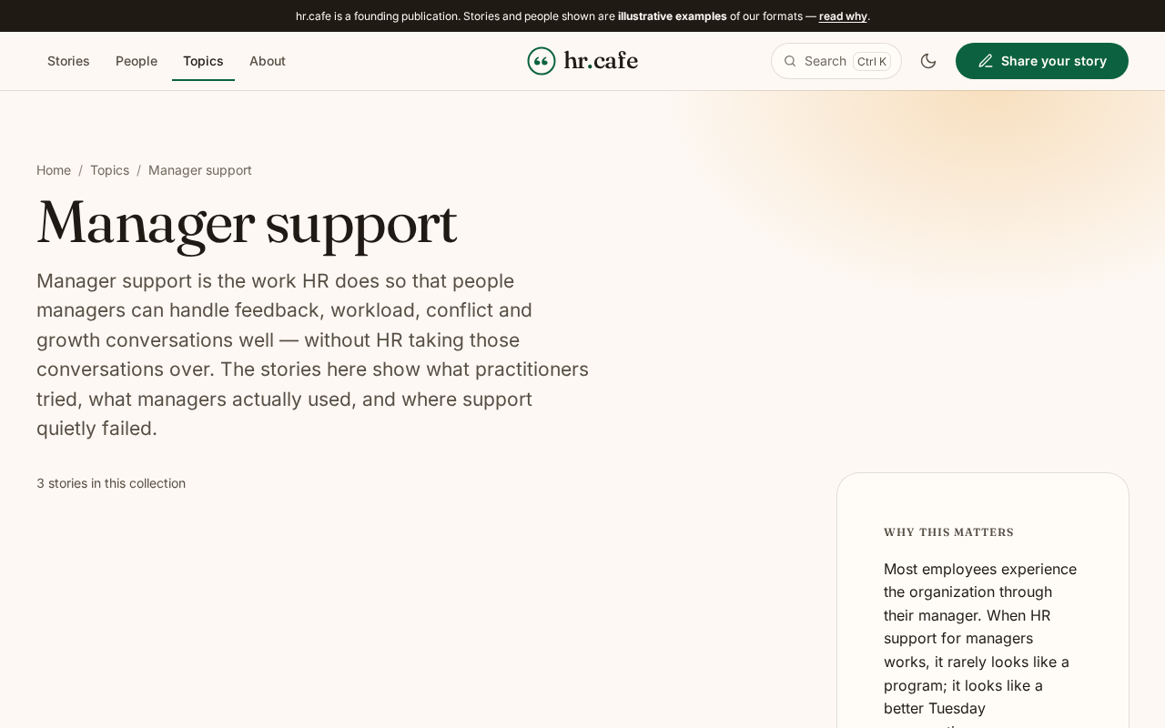 Screenshot: Inside a topic